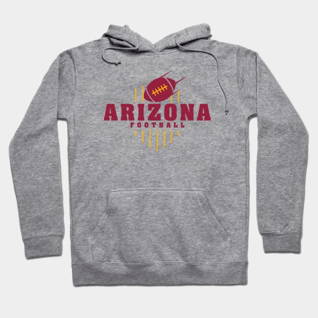 Arizona Football Team Color Hoodie by Toogoo